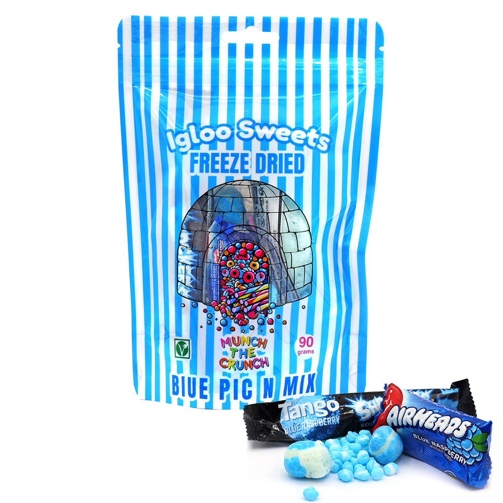 Igloo Blue Pic n Mix Freeze Dried Sweets Pouch 90g