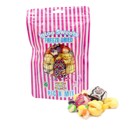 Igloo Pink Pic n Mix Freeze Dried Sweets Pouch 90g